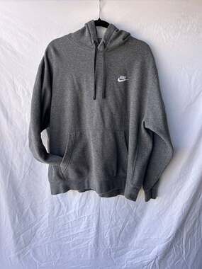 Nike Sportswear Club Fleece Pullover Hoodie Dark Grey Heather XL